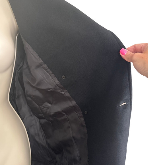 NWT Madewell Double Breasted Trench Coat True Black NS389 Size S - Picture 12 of 14